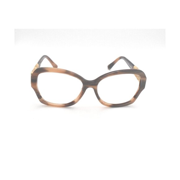 Maui Jim Swaying Palms MJ 530-93 Brown Stripe with 24K Gold FRAME - Picture 2 of 6